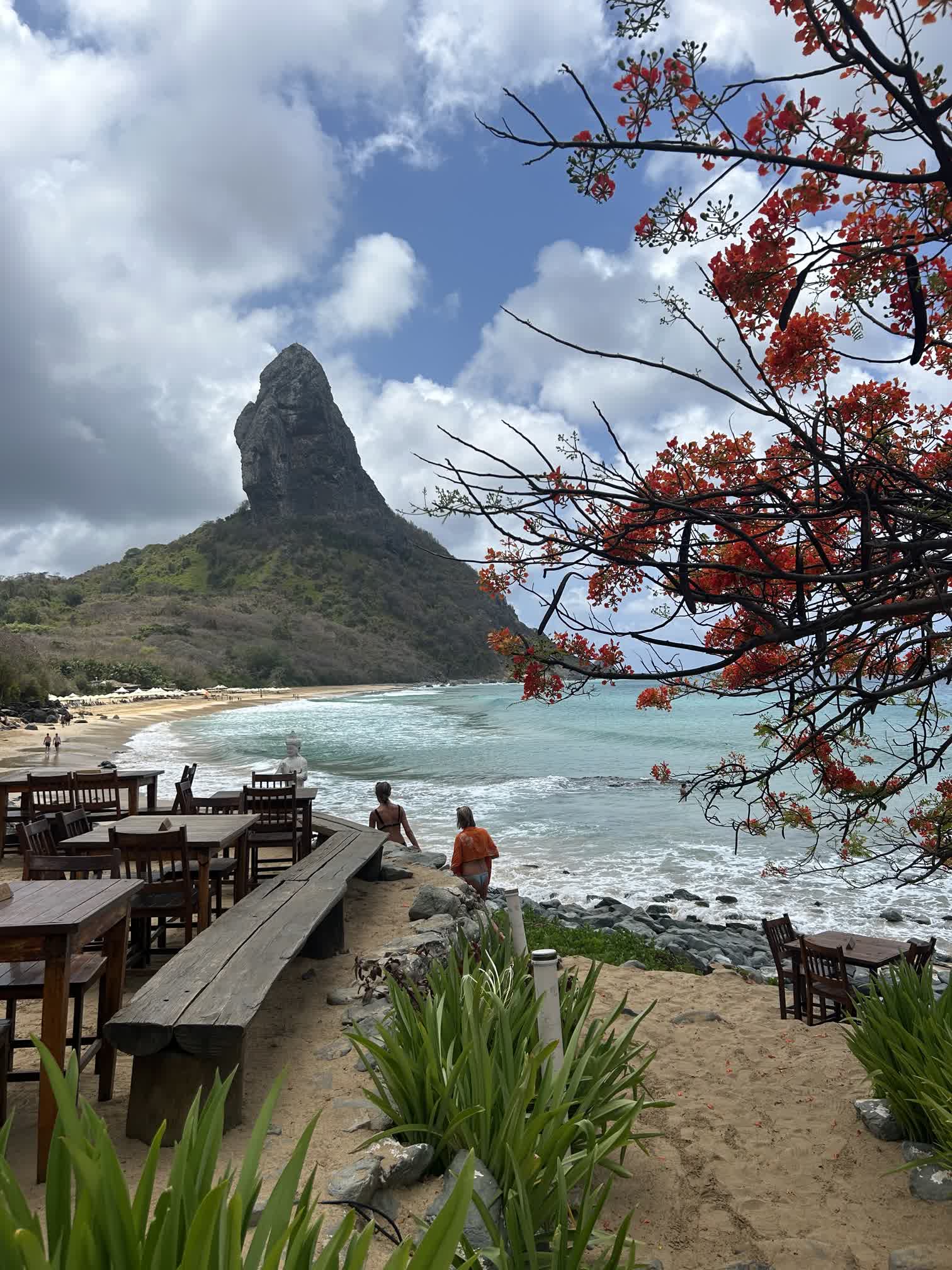 The view from where we had lunch our first day on the island